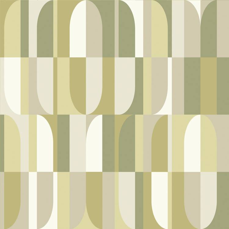 Hoopla Walls Building Blocks wallpaper in olive mix - British product
