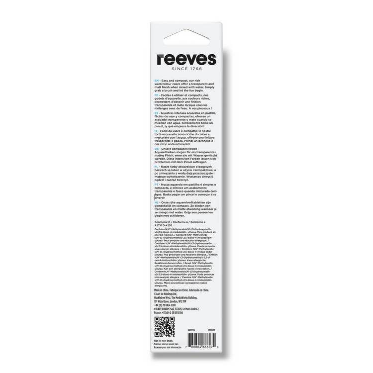 Reeves watercolour paint set 12 pans (British brand)
