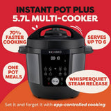 Instant Pot Plus multi cooker black 5.7L (British brand)