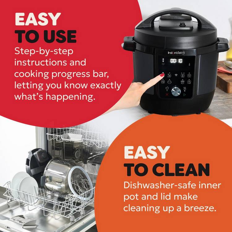 Instant Pot Plus multi cooker black 5.7L (British brand)