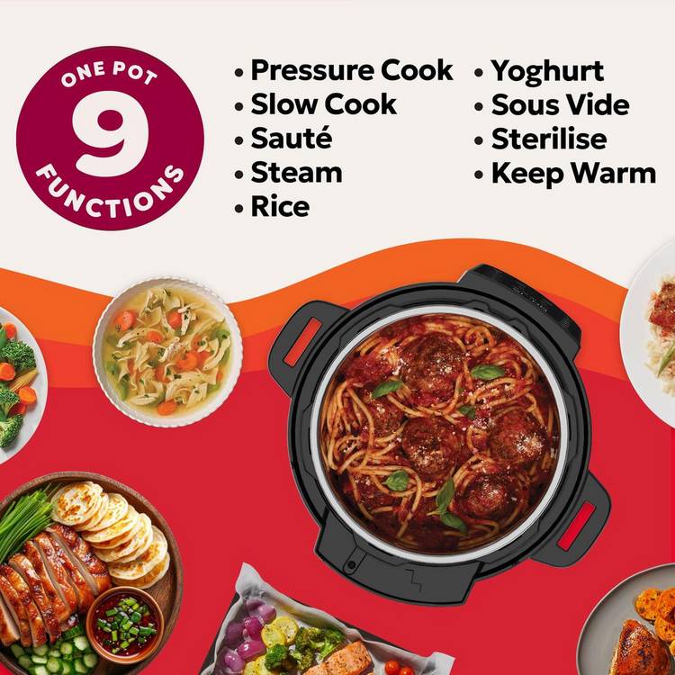 Instant Pot Plus multi cooker black 5.7L (British brand)