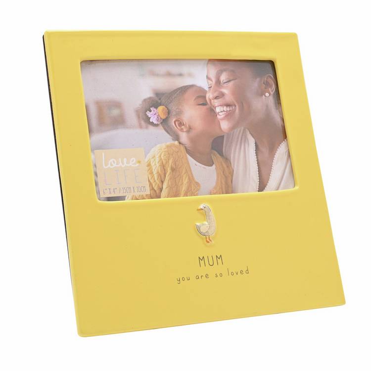 Widdop Love Life ceramic photo frame 4x6 inch Mum (British brand)