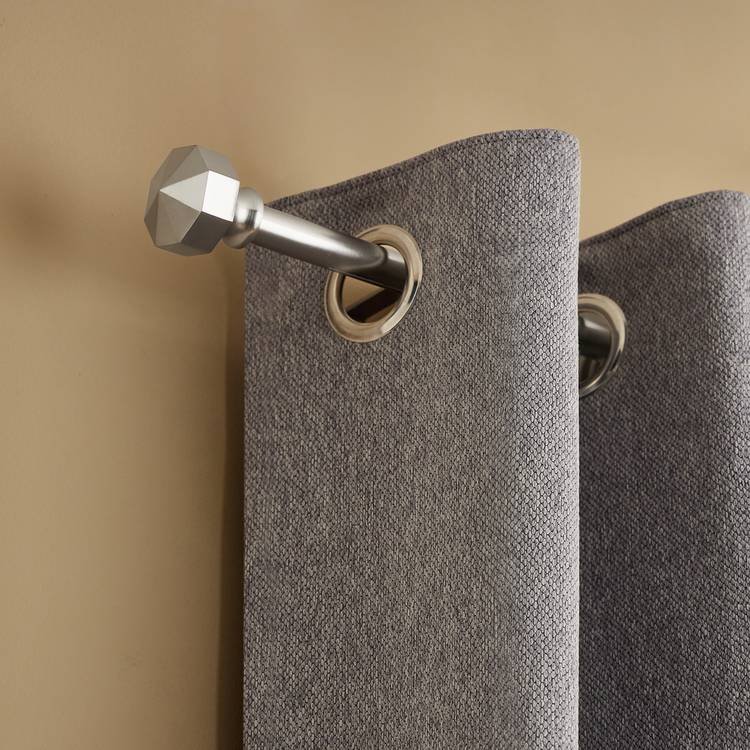Argos Home satin nickel extendable curtain pole 165-300cm - British product