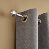 Argos Home satin nickel extendable curtain pole 165-300cm - British product