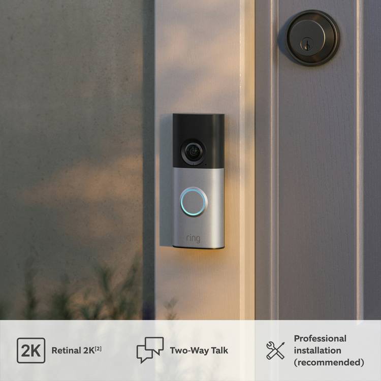 Ring Video Doorbell Plus 2nd Gen Retinal 2K - British product