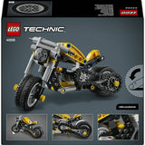 LEGO Technic Yellow Motorbike model kit 42225, imported from the UK