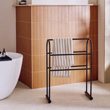 Argos Argos Home Freestanding Curved Towel Rail Black 60 x 29.5 x 81cm- Buy online at McGrocer