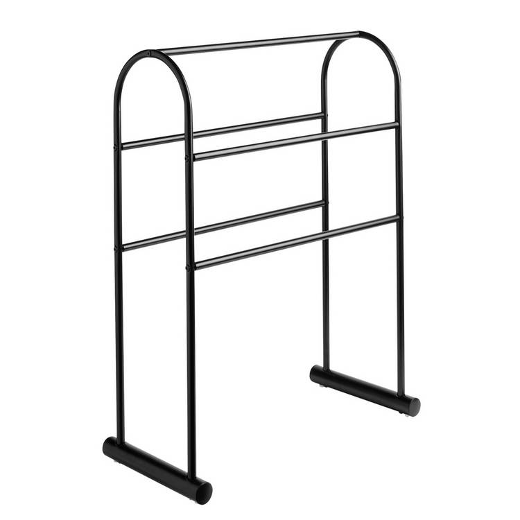 Argos Home freestanding black curved towel rail - British product