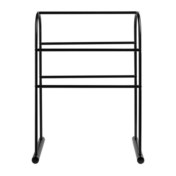 Argos Home freestanding black curved towel rail - British product