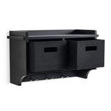 Argos Home coat rack with 2 fabric storage boxes 50cm wide, imported from the UK