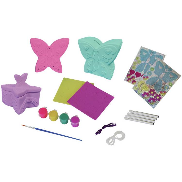 Chad Valley butterfly ceramic craft set for children, UK version