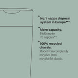 Tommee Tippee Twist & Click XL nappy bin - British product