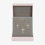 Argos Jon Richard Gold Plated Cubic Zirconia Cross Set- Buy online at McGrocer