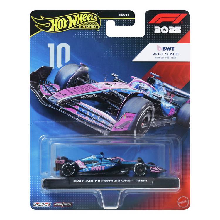 Hot Wheels Premium F1 Pierre Gasly collectable car, UK version
