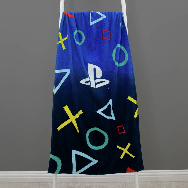 PlayStation blue beach towel 75x150 cm - British product