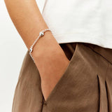 Revere sterling silver triple puffed hearts bracelet - British product