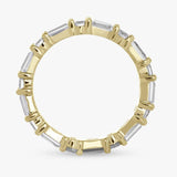 Revere gold plated baguette eternity ring medium (British brand)