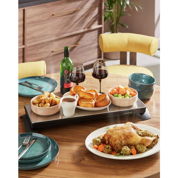 Morphy Richards cordless food warming tray stainless steel - British product