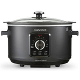 Morphy Richards Easy Time 3.5L black slow cooker, imported from UK