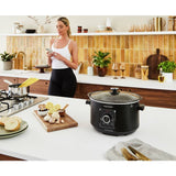 Morphy Richards Easy Time 3.5L black slow cooker, imported from UK