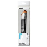 Argos Reeves Watercolour Brush Set Pack of 4- Buy online at McGrocer