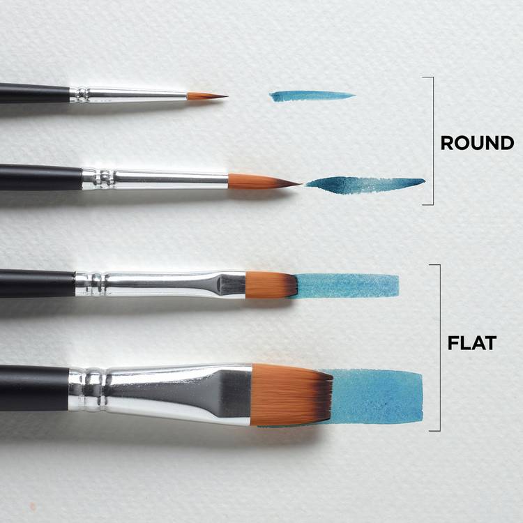 Reeves watercolour brush set pack of 4 (British brand)