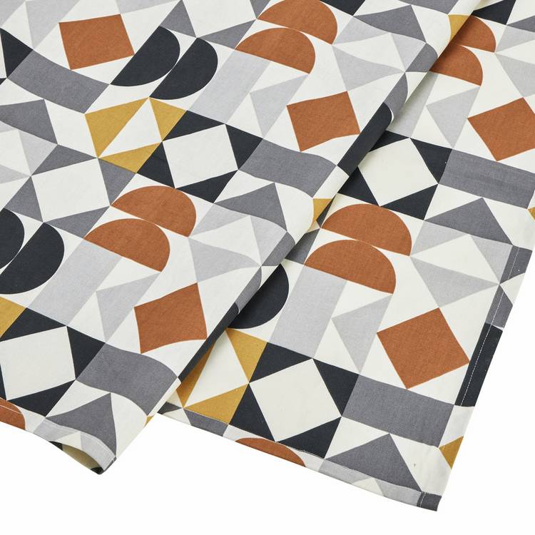 Argos Home Geo Wipe Clean Tablecloth Multicoloured, imported from the UK