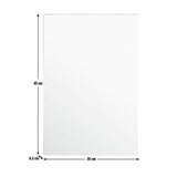 Argos Home white drilled bathroom wall mirror 45x30cm, UK version