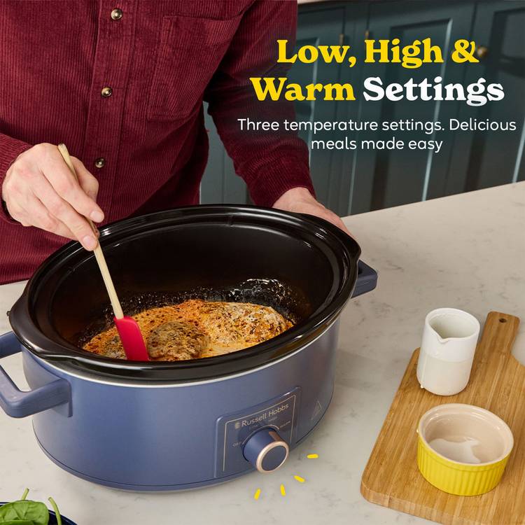 Russell Hobbs slow cooker soft navy 7L - British product