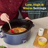 Russell Hobbs slow cooker soft navy 7L - British product