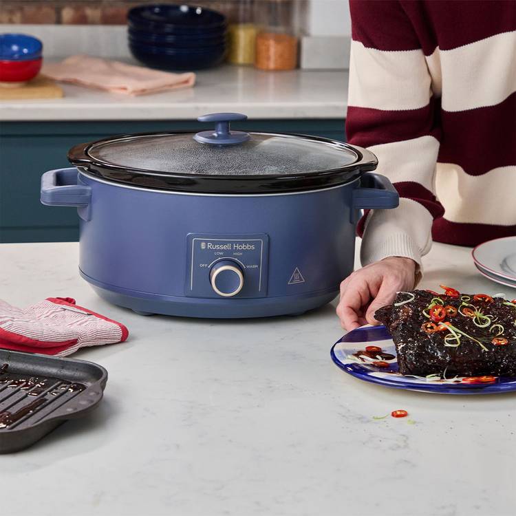 Russell Hobbs slow cooker soft navy 7L - British product