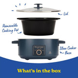 Russell Hobbs slow cooker soft navy 7L - British product