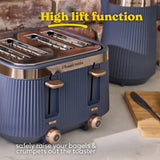 Russell Hobbs Bronte 4 slice toaster soft navy, UK version