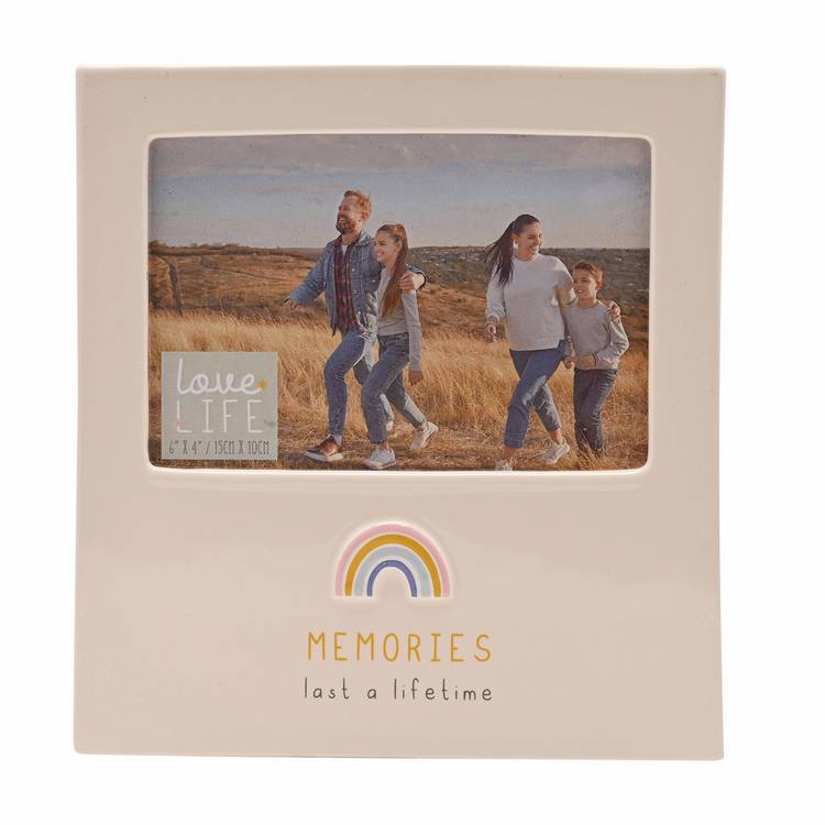 Widdop Love Life ceramic photo frame 4x6 memories imported from the UK