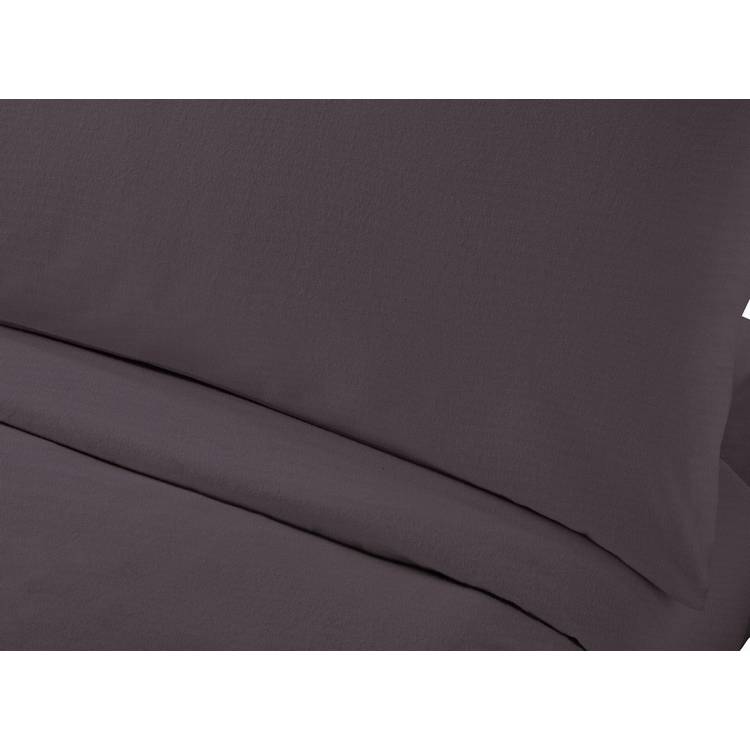 Habitat brushed cotton charcoal single bedding set, imported from the UK