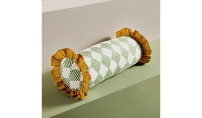 Argos Habitat Harlequin Printed Bolster Cushion Green 50x20cm- Buy online at McGrocer
