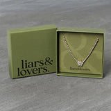 Liars & Lovers crystal flower necklace (British brand)