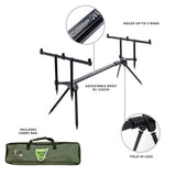 Carp On 3 rod fishing pod adjustable carry case - British product