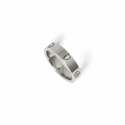 Argos Revere Freedom Stainless Steel Heart Ring, Silver Tone, Small- Buy online at McGrocer