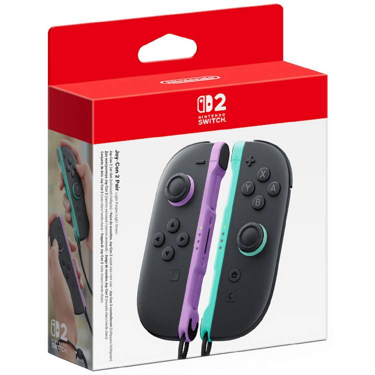 Nintendo Joy-Con 2 controller pair Purple & Green, UK version