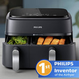 Philips dual basket air fryer 9L - British product