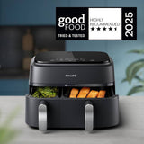 Philips dual basket air fryer 9L - British product