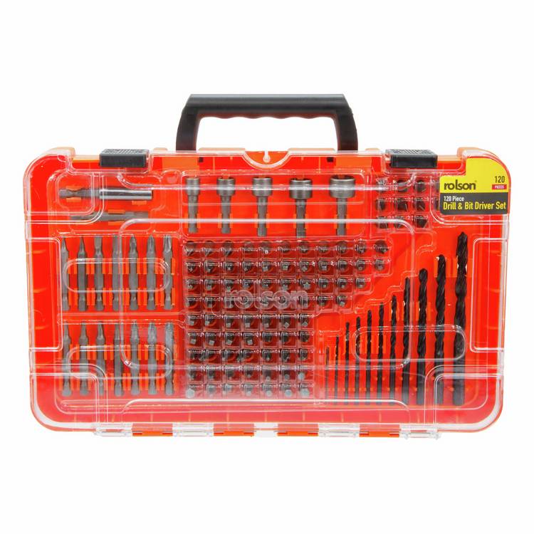 Rolson 120 piece drill and bit driver set, UK version