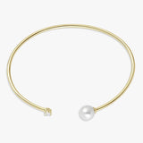 Argos Revere Gold Plated Silver Diamond and Pearl Torque Bangle- Buy online at McGrocer