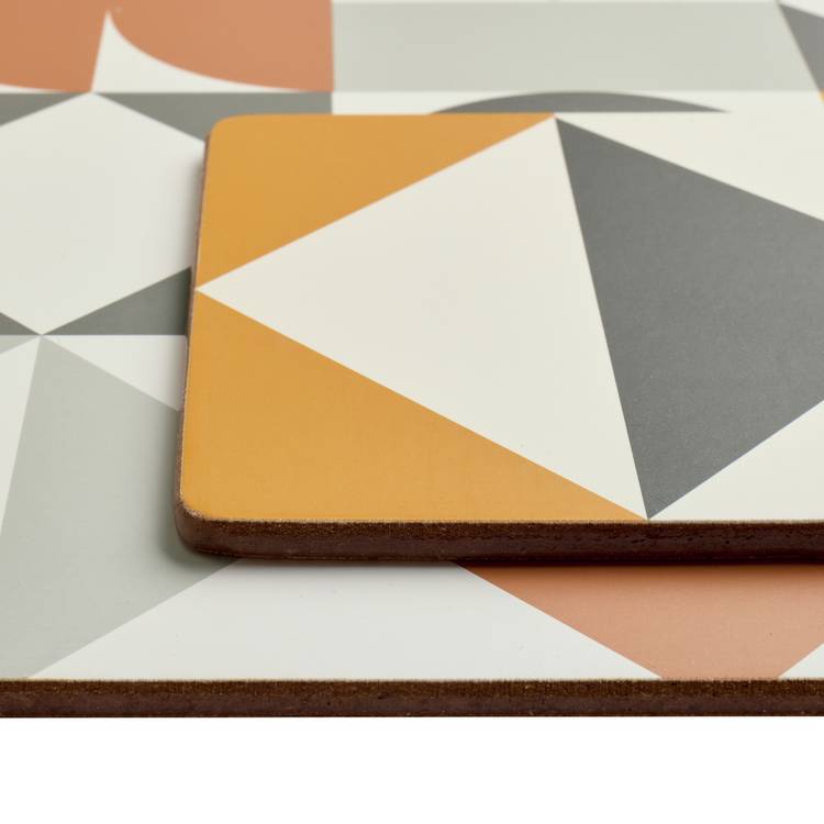 Argos Home Geo Corkback placemat coaster set, UK version