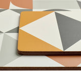 Argos Home Geo Corkback placemat coaster set, UK version