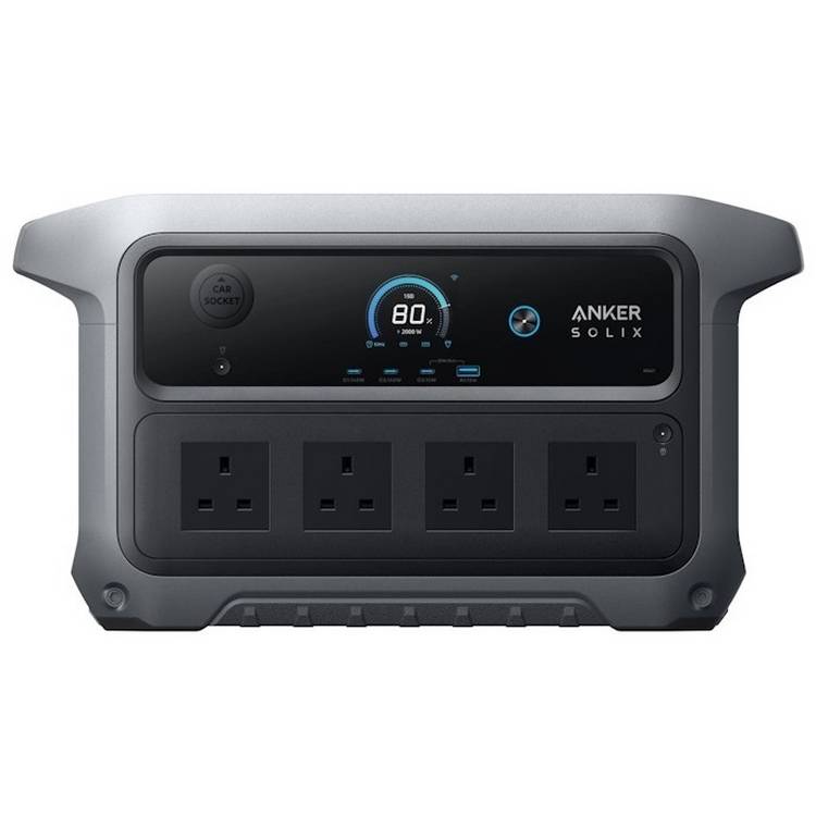 Anker SOLIX C2000 Gen 2 power station with PS60 solar panel 2048Wh, imported from the UK
