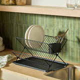 Argos Argos Home X-shaped Cross Dish Rack - Black- Buy online at McGrocer
