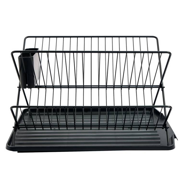 Argos Home black X-shaped dish rack, imported from the UK