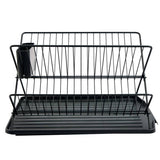 Argos Home black X-shaped dish rack, imported from the UK